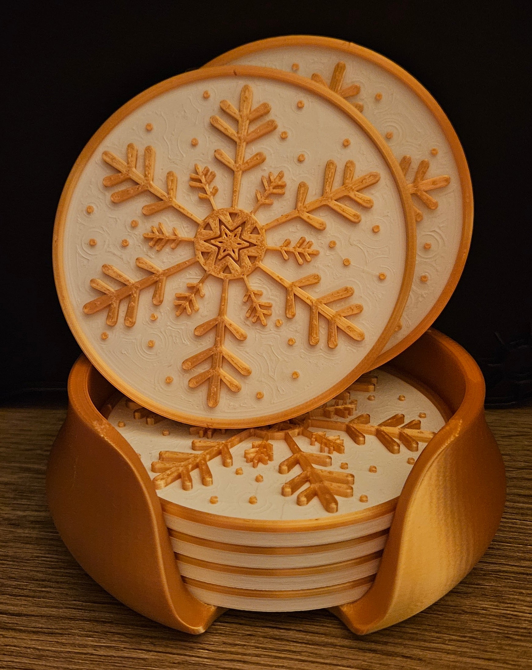 Kerstonderzetters Goud